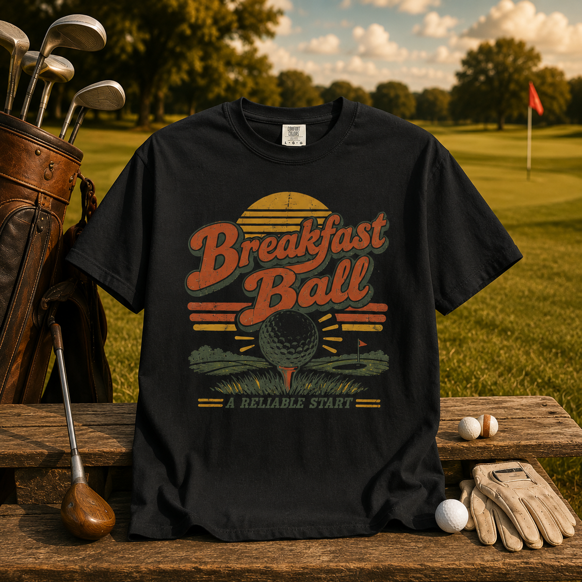 "Breakfast Ball" Golf Vintage Graphic Tee
